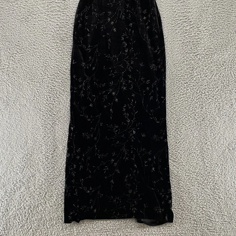 Vintage‎ Roberta Dress Womens Small Velvet Whimsigoth Gown Maxi Open Back Prom